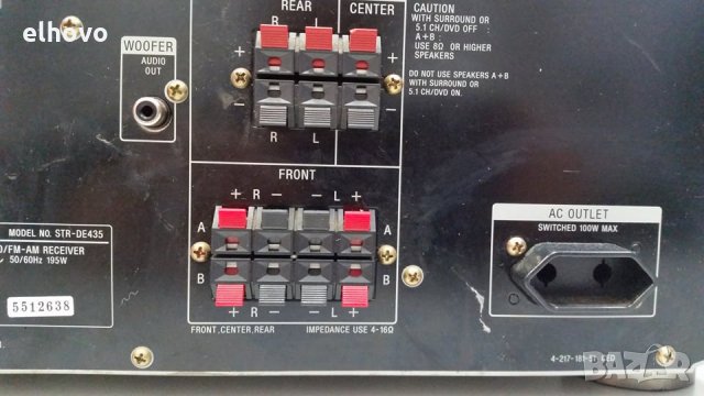 Ресивър SONY STR-DE435 -1, снимка 10 - Ресийвъри, усилватели, смесителни пултове - 30268295