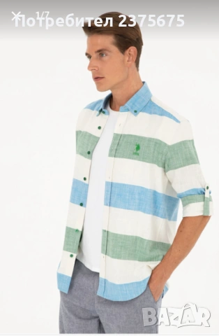  U.S. Polo Assn. Мъжка риза, снимка 4 - Ризи - 54127696