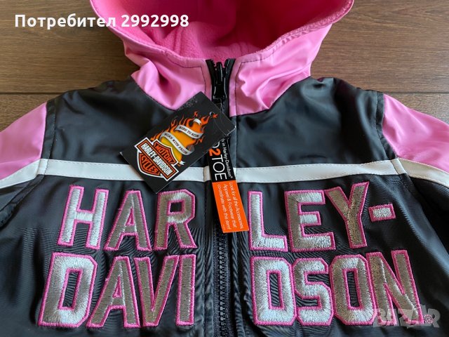 Оригинално яке Harley Davidson за момиче 5-6 г., снимка 1 - Детски якета и елеци - 31961655