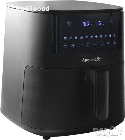 Еър фрайър Hanseatic HAF651650BCU, 1650 W, 6.5 л, LED дисплей, снимка 5 - Фритюрници - 53909496