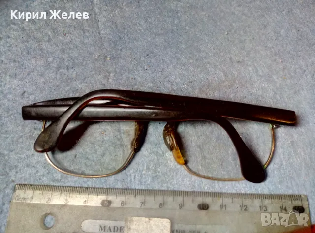 СТАРИ ДИОПТРИЧНИ ОЧИЛА с РАМКА с ДЕБЕЛА МАРКИРАНА ПОЗЛАТА 20 МИКРОНА 27194, снимка 3 - Антикварни и старинни предмети - 47541365