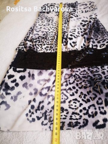 Тигрова рокля, S размер, снимка 8 - Рокли - 27864357