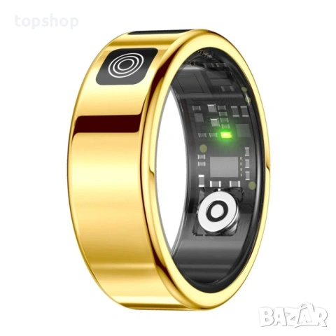 НОВ Смарт Пръстен SR08 с OLED Дисплей – Пулс, Кръвна Кислород, Сън, Водоустойчив, Размер 12 ..., снимка 3 - Пръстени - 53216758