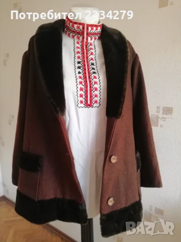 Антерия, стара женска зимна дреха 100% автентичност от миналото. Неизползвана от чеиз. , снимка 10 - Антикварни и старинни предмети - 51087088