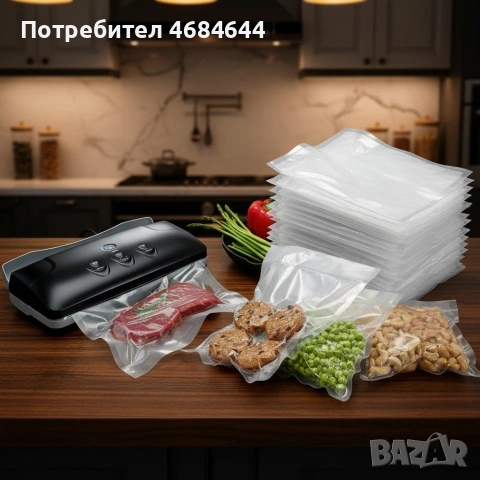 Вакуумни пликове за запечатване на храни – комплект 30 броя в 3 размера