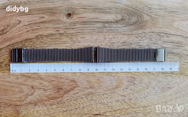 Верижка за часовник 18 мм черна, снимка 3 - Мъжки - 49112923