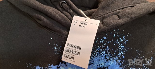 Н&М НОВ Суичер с принт и качулка 12-14 г, снимка 7 - Детски анцузи и суичери - 42462266