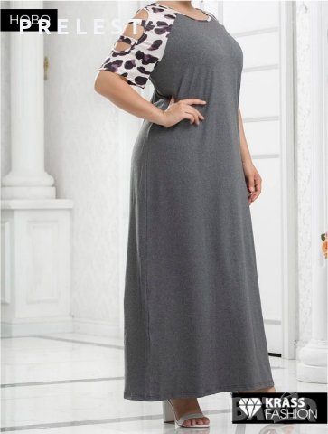 KRASS FASHION 3-4 XL Дамска Нова красива макси рокля, снимка 2 - Рокли - 42855304