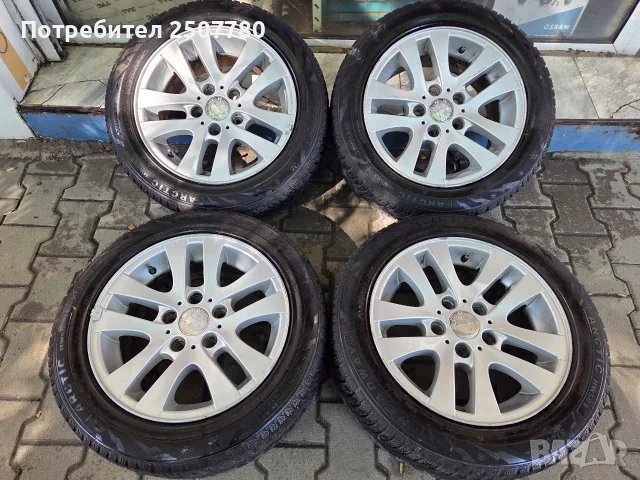 Оригинални джанти за bmw е46 е90 е87 с нови гуми 205 55 16 цола 