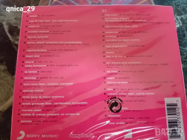 Диско хитове от 90те години двоен cd диск, снимка 2 - Декове - 56266975