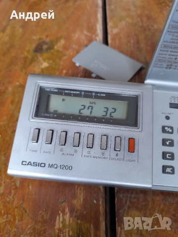 Стар калкулатор,настолен часовник Casio MQ-1200, снимка 8 - Други ценни предмети - 54083369