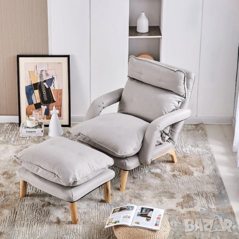 ПРОМОЦИЯ Кресло / канапе с табуретка DYQM-LC-B0211