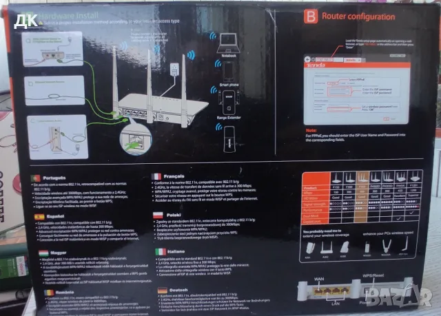 рутер Tenda N300 F303, снимка 4 - Рутери - 50437747