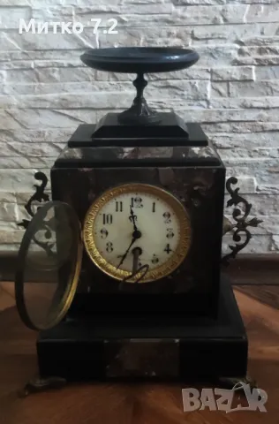 Френски каминен часовник, снимка 10 - Антикварни и старинни предмети - 48462179