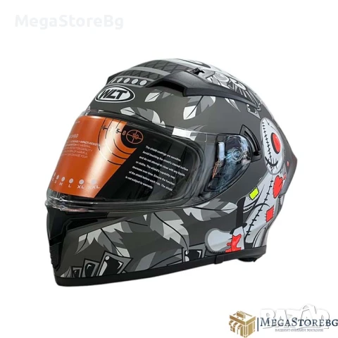 Каска за мотор 108 - размер S - Matt Grey 4, снимка 4 - Аксесоари и консумативи - 50576764