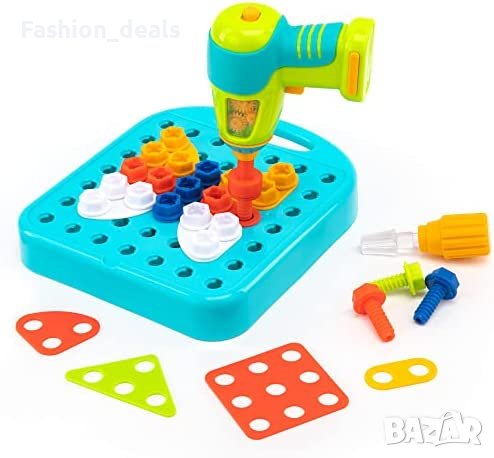 Нова STEM играчка 73 части бормашина работилница деца 3+ подарък