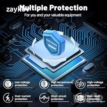 Pure Sinus конвертор 12 V 220 V 3000 W 6000 W/Трансформатор на напрежение, снимка 4 - Други инструменти - 51277334