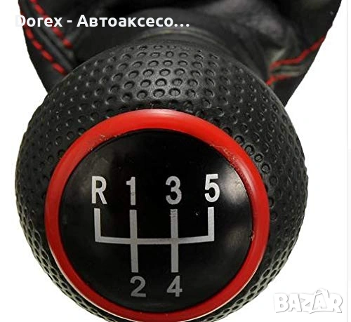 Топка скоростен лост с кожен маншон за Golf 4, Jetta, Bora, снимка 4 - Аксесоари и консумативи - 54055492