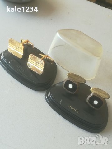 Копчета за ръкавели. Дубле. Позлата. Емайл. Бутонели. ДИП. Златарска промишленост. София. , снимка 8 - Антикварни и старинни предмети - 37449405