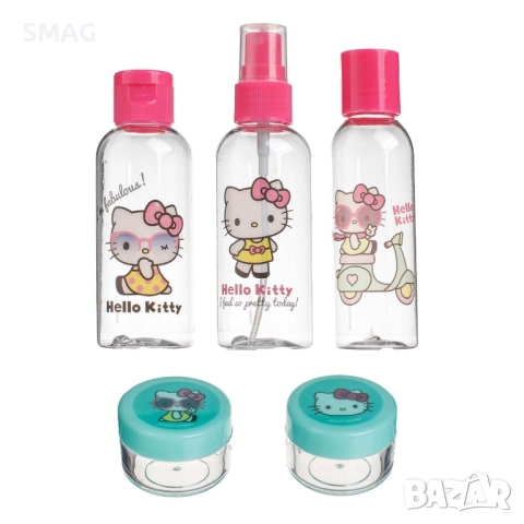 Комплект бутилки и бурканчета Hello Kitty – 5 части_1246025, снимка 2 - Други - 52188185