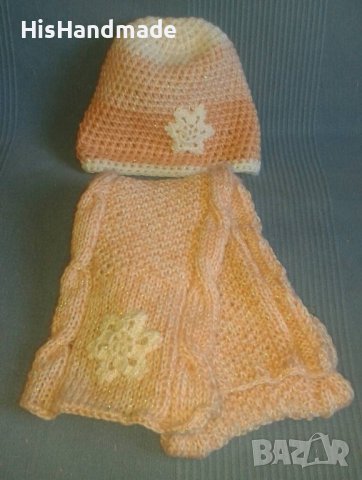 Бебешки шапки и шалчета -комплекти различни модели и цветове, снимка 4 - Бебешки шапки - 38091965