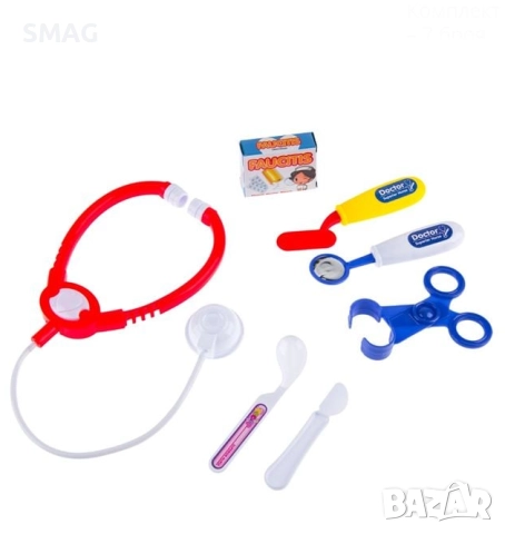 Комплект детски медицински инструменти – 7 броя_1174234