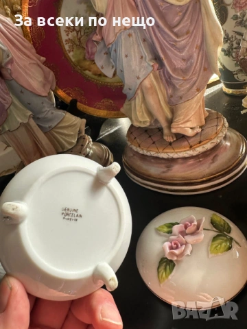 Бижутерката” прелестна  бижутерка на три крачета, немска, с великолепни 3D рози Код P2217, снимка 4 - Подаръци за жени - 54210941