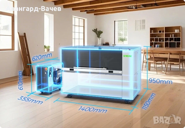 6 в 1 CNC машина за лазерно рязане и машина за фибролазерно заваряване, снимка 10 - Други машини и части - 53343386
