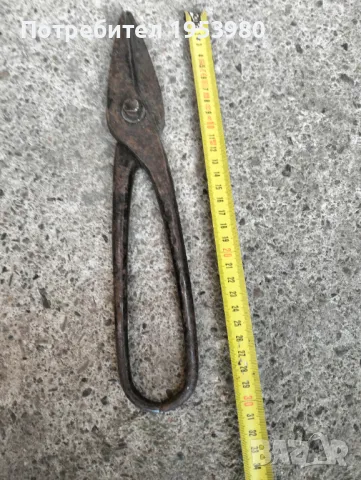 Стара ножица за ламарина, снимка 1