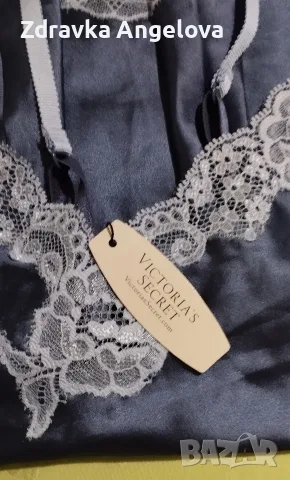 Сатенена нощница Victoria 'S Secret. Оригинална с етикет., снимка 12 - Нощници - 55536625