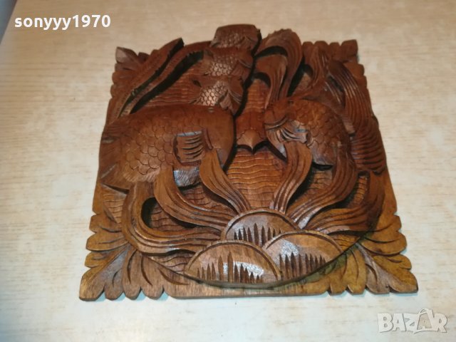 Пано стенно от тиково дърво-риби 3112200840, снимка 7 - Колекции - 31264774