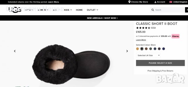 оригинални боти  UGG Classic Short II -1016223 номер 36 и 37 , снимка 7 - Дамски ботуши - 30701006