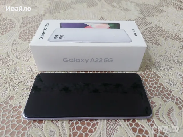 Samsung Galaxy A22 5G, 128GB, Violet (Лилав), Dual SIM, снимка 3 - Samsung - 56116370