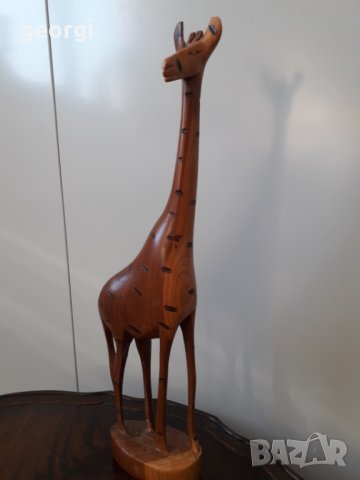 Дърворезба жираф, снимка 2 - Статуетки - 31851792