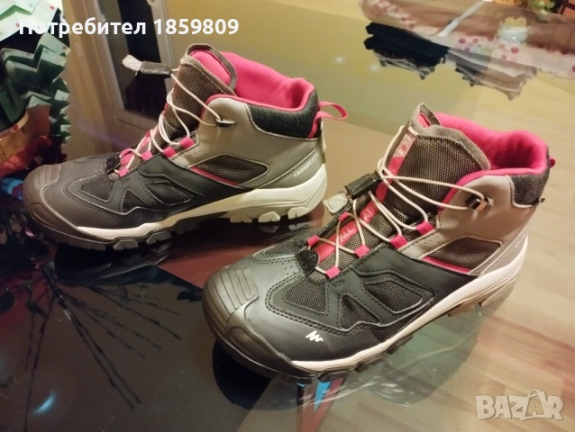 Детски водоустойчиви туристически обувки QUECHUA CROSSROCK MID, снимка 8 - Детски боти и ботуши - 53026329