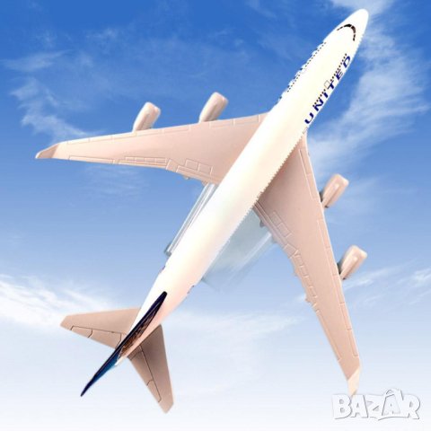 Боинг 747 самолет модел макет United USA метален B747, снимка 2 - Колекции - 42896468
