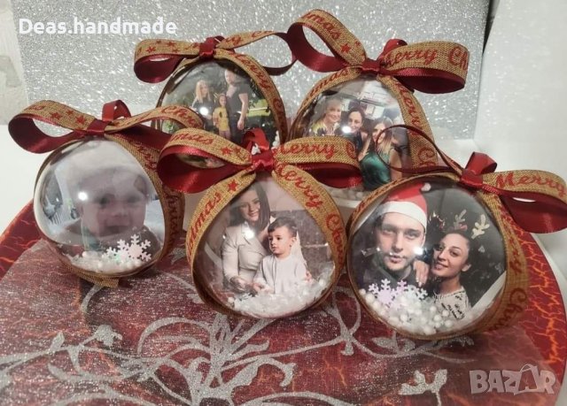 Коледна топка със снимка, снимка 4 - Коледни подаръци - 38453153