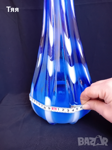 Огромна стъклена ваза, снимка 7 - Вази - 44698730