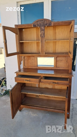 Шкаф антикварен масив №49, снимка 6 - Шкафове - 51522983