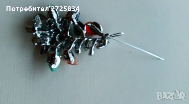 Брошка с полускъпоценни камъни, снимка 3 - Други - 34936636