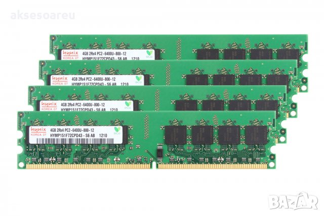 РАМ памет RAM Hynix 8 GB 2x4GB DDR2 800 Mhz за AMD процесори ддр 2 оперативна памет компютърна PC2-6, снимка 2 - Работни компютри - 38320242