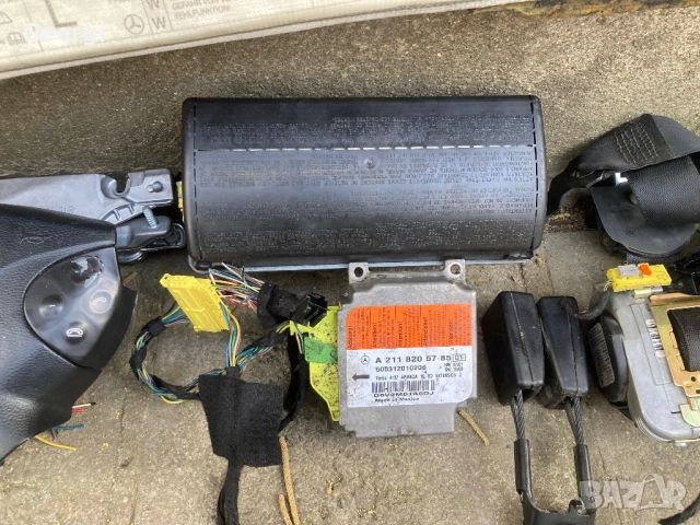 Airbag W211 Еърбег Пиропатрони Mercedes, снимка 3 - Части - 54009226