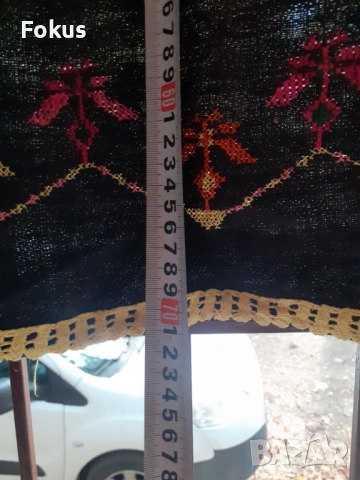 Автентична стара голяма вълнена престилка за носия, снимка 3 - Антикварни и старинни предмети - 53295223