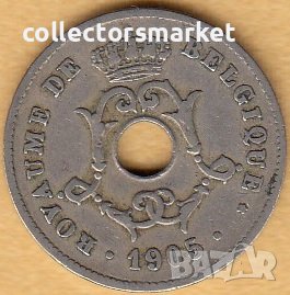 10 сантима 1905, Белгия, снимка 2 - Нумизматика и бонистика - 38513646