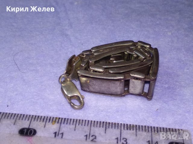 СТИЛНА КЛАСИЧЕСКА ВИНТИДЖ АРТ СРЕБЪРНА ГРИВНА СРЕБРО 925 МАЙСТОРСКА БИЖУТЕРИЙНА ИЗРАБОТКА 39922, снимка 8 - Гривни - 42600288