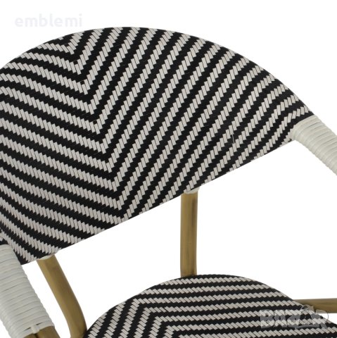 Стол трапезен градински HM5861.01 BAMBOO LOOK Черен, снимка 7 - Столове - 44275372