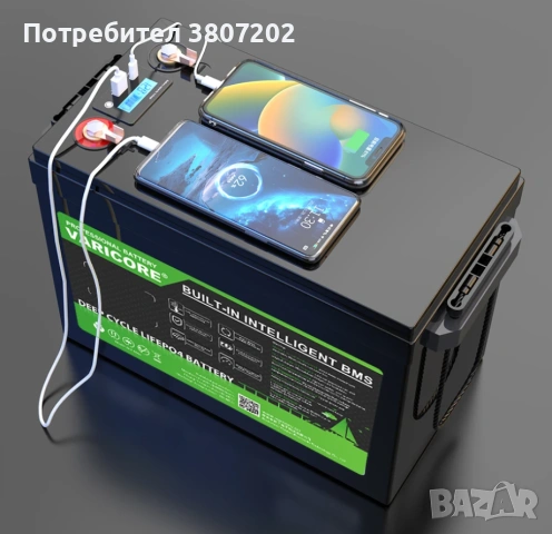 12.8V 340Ah LiFePO4 батерия с 12V 4s BMS