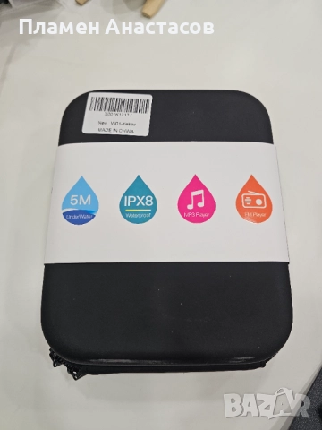 Tayogo W01 – водоустойчиви слушалки с костна проводимост, 8GB MP3 плеър и FM радио, снимка 6 - Слушалки и портативни колонки - 52535974
