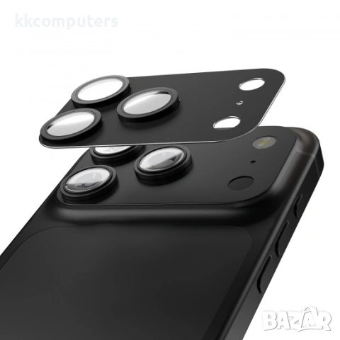 Etteri протектор задна камера пълна защита за iPhone 17 Pro Max (6.9), черен