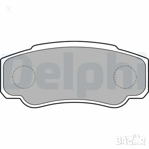 DELPHI LP1790 НАКЛАДКИ ЗАДНИ PEUGEOT Boxer, CITROЕN Jumper, FIAT Ducato , 1994 -2009 OE 71752985